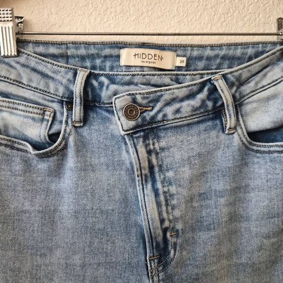 Hidden Los Angeles Jeans w/ Unique Asymmetrical Zipper & button fly Must Have! - Picture 6 of 7